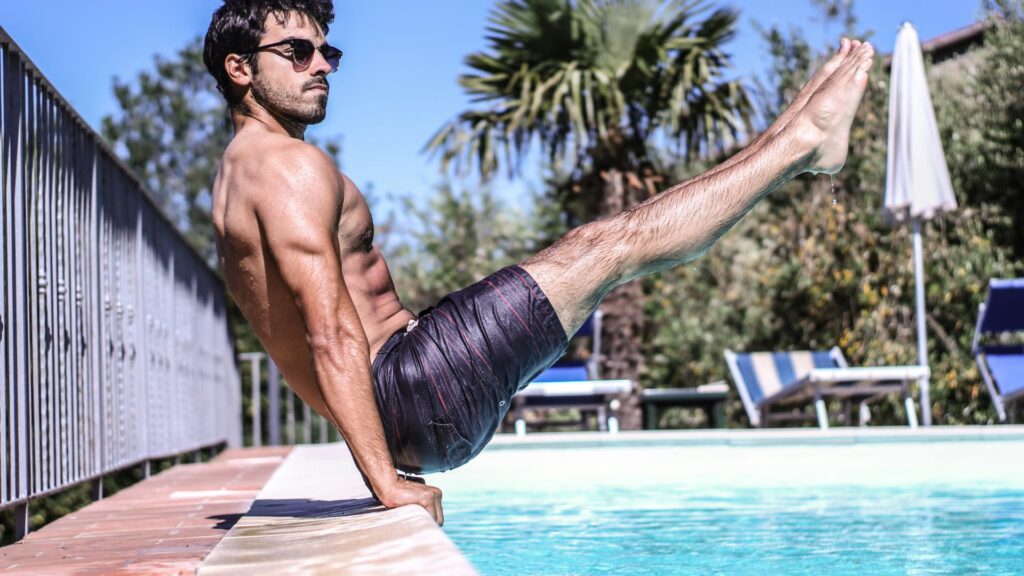 person doing Calisthenics