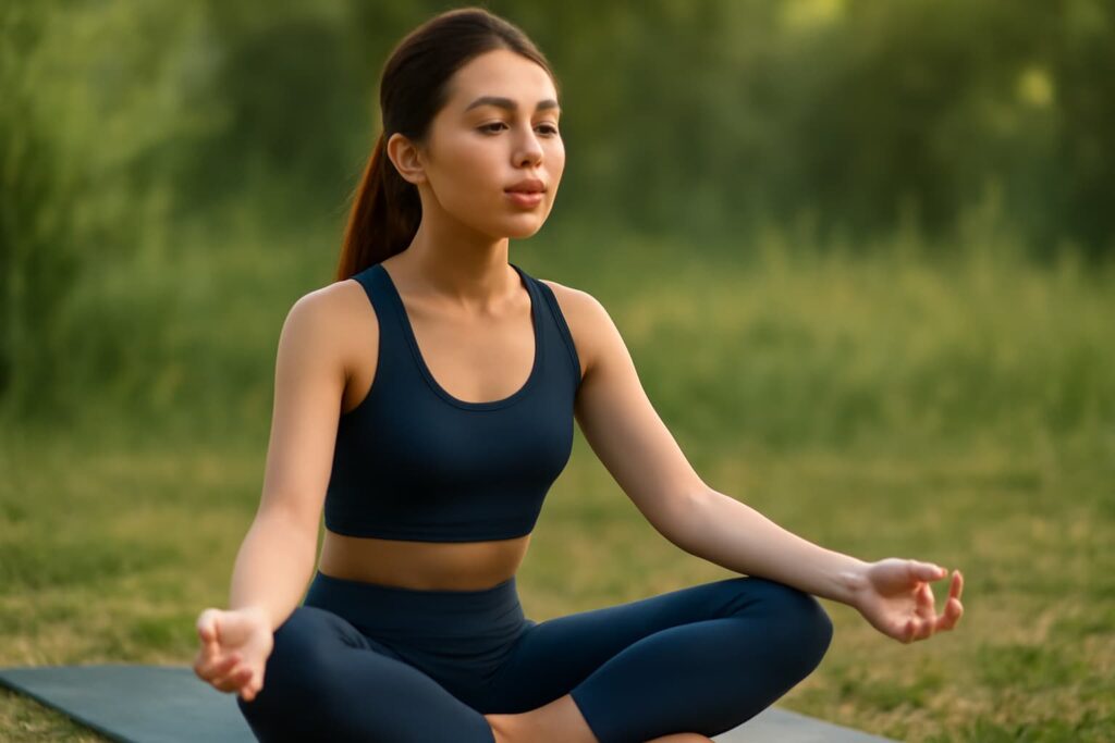 doing yoga which release anxiety